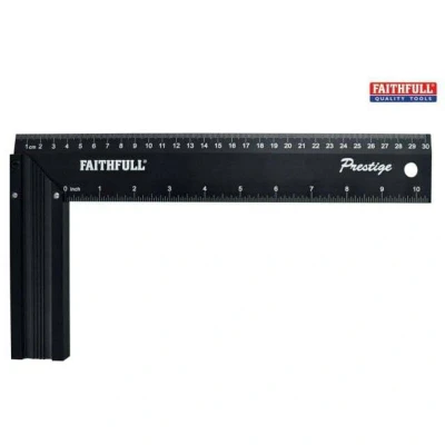 Image of Prestige Try Square Black Aluminium 300mm (12in)