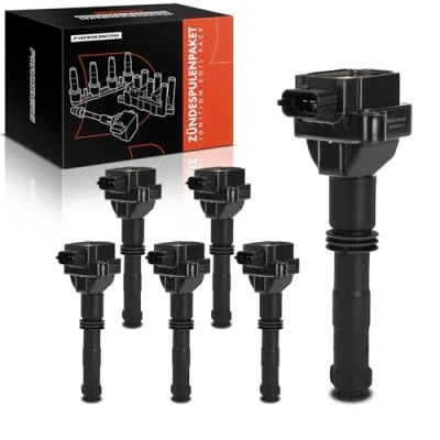 Image of Frankberg 6x Ignition coil Compatible with 911/Convertible/Targa 996 997 1997 2012 B.o.x.s.t.e.r 986 1996 2004 Cayman 987 2009 Replace# 99760210400