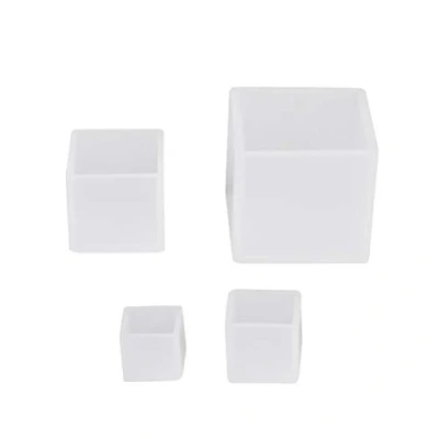 Image of Resin Silicone Mould Set,4 Pcs Different Sizes Square Cube Epoxy Casting Molds for DIY Ornaments Crafts