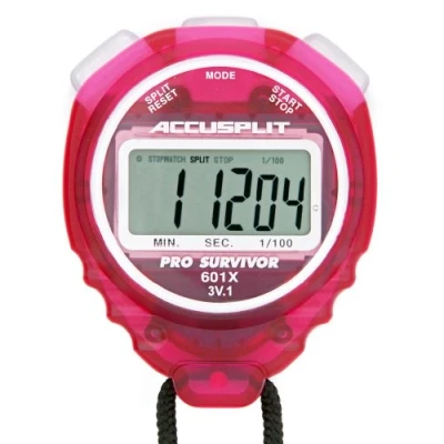 Image of ACCUSPLIT Pro Survivor A601X Stopwatch, Clock, Extra Large Display (Cherry)
