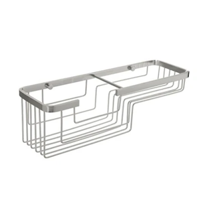 Image of TATAY Rectangular Storage Basket, Aluminum, Silver, One Size