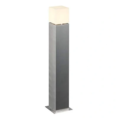 Image of SLV Square Pole path light, height 90 cm, grey, stainless steel