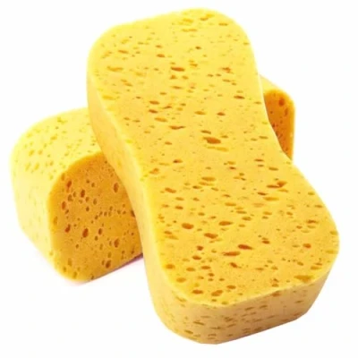 Image of 2 Pack Car Sponges, Jumbo Sponges For Cleaning,Anti Scratch Technology Exterior &amp; Window Washing Perfect Wheels, Windscreen Bodywork (2 Yellow Sponge)
