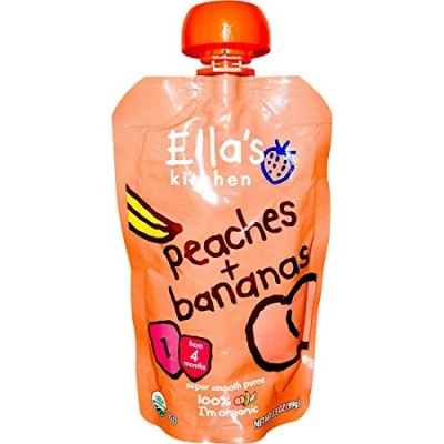 Image of Ella&#039;S Kitchen Peaches &amp; Bananas 6 x 120g