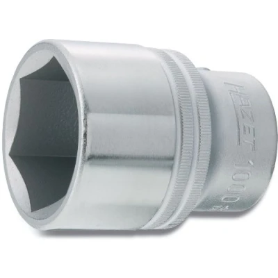 Image of HAZET 1000 22 52 mm 6 Point Hexagon Profile Socket Chrome Plated/Polished