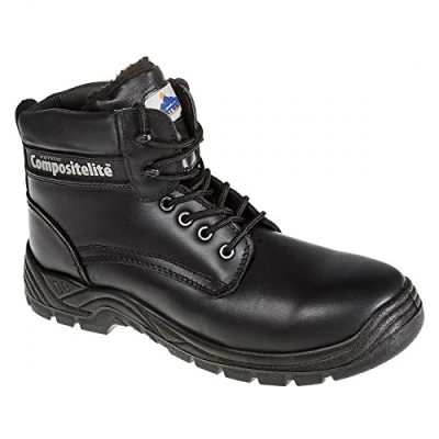 Image of Portwest Compositelite Fur Lined Thor Boot S3 CI, Color: Black, Size: 38, FC12BKR38