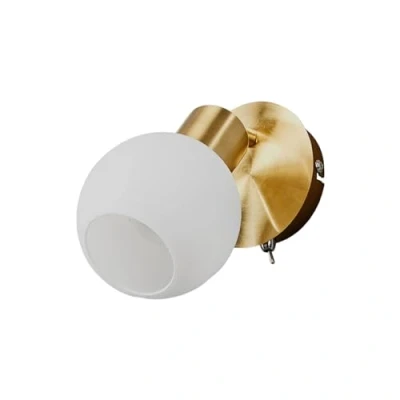 Image of Lindby Wall Light &#039;Elaina&#039; dimmable in Gold Made of Metal for e.g. Living Room &amp; Dining (1 Source, E14) from Lighting, lamp