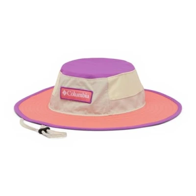 Image of Columbia Youth BORA II Booney Unisex Hat for kids, Size: 21 22 3/4, Dark stone/hot coral/razzle