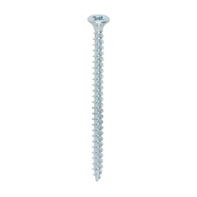 Image of TIMCO Solo Chipboard &amp; Woodscrews PZ Double Countersunk 4.0 x 60 Zinc Box of 200
