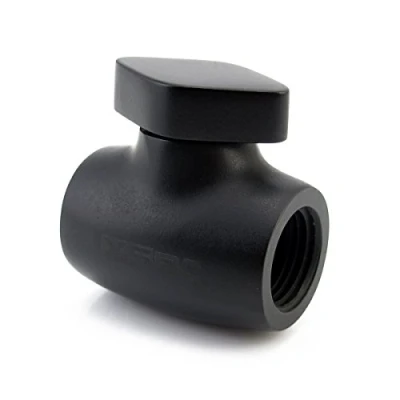 Image of XSPC 5060175589118 G1/4 Ball Valve Water Cooling Fitting Matte Black