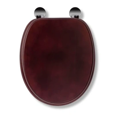 Image of Croydex Davos Mahogany Toilet Seat WL602252H