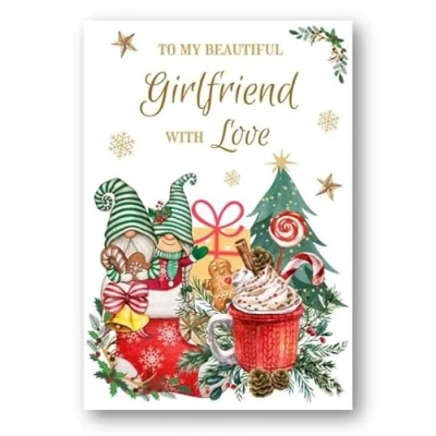 Image of Second Ave Girlfriend Christmas Winter Gingerbread Xmas Holiday Festive Greetings Card