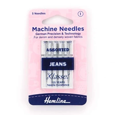 Image of Hemline Machine Needles Jeans Assorted