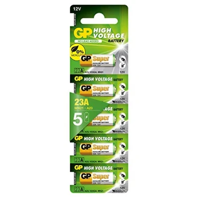 Image of GP Super 23A 12V High Voltage Alkaline Battery (Pack of 5)