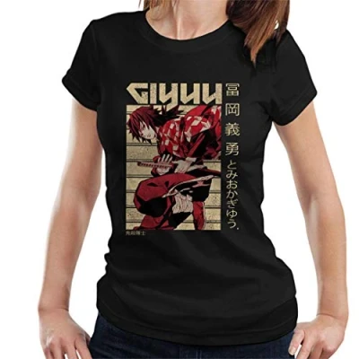 Image of Cloud City 7 Giyu Tomioka Kanji Women&#039;s T Shirt Black