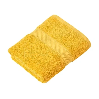 Image of HOMESCAPES Ochre Yellow Turkish Cotton Bath Sheet Super Soft Thick &amp; Absorbent 500 GSM Towel Heavy Weight for everyday Luxury