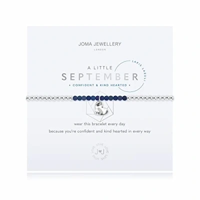 Image of Joma Jewellery A Little September Lapis Lazuli Bracelet Thoughtful Birthstone Gift For Birthday