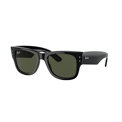 Image of Ray Ban MEGA Wayfarer Unisex Sunglasses, Size: 51, Black