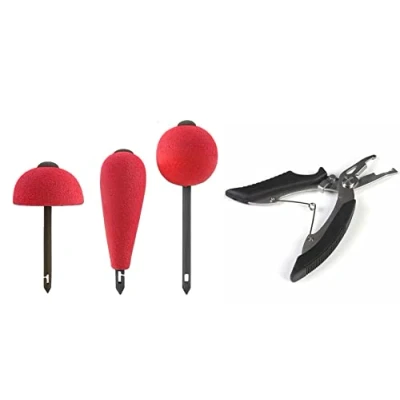 Image of blntackle76 Jenzi Pop Up Kit Red 3 6 Pieces Buoyancy Body Dead Bait Pike + Fishing Scissors or Free Petri Sticker (3 Bodies Shears)