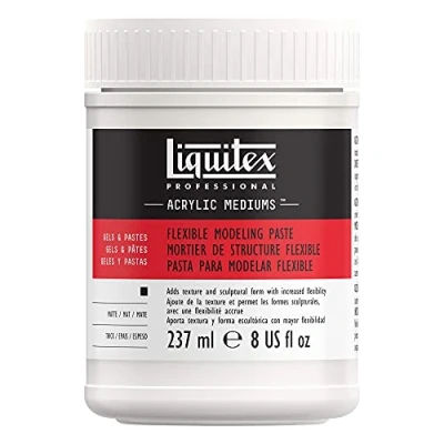 Image of LIQUITEX 8908 Professional Flexible Modeling Paste Medium, White, 237 ml