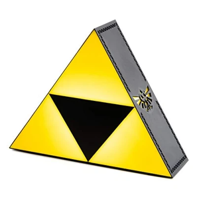 Image of The Legend of Zelda Triforce Night Light Officially Licensed Nintendo Decorative Mood Lamp for Office or Bedroom Decor, Novelty Gift Gamers, Battery Powered Paladone