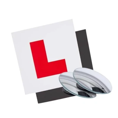 Image of L Plates Magnetic, Learner plates, for Car 2 Pack Car, With Pack, Blind Spot Mirrors Cars, 360 Adjustable, Accessories, Mirror, Essentials, Traffic Mirror