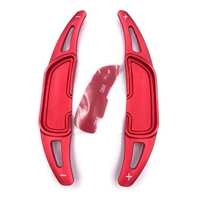 Image of H Customs Shift Paddle Extensions Shifter AMG 2014 2020 anodized red