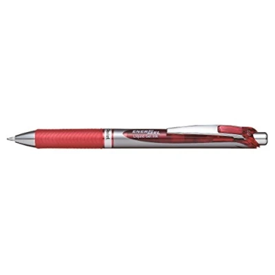 Image of Pentel BL80 BX EnerGel Retractable Gel Ink Rollerball Pen,Red,1 mm