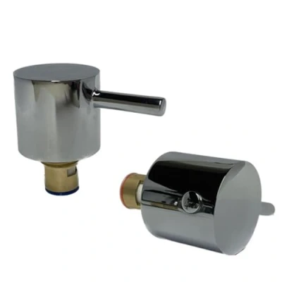 Image of Replacement Chrome Modern Lever Handle Basin Kitchen Tap Reviver Kit Spares