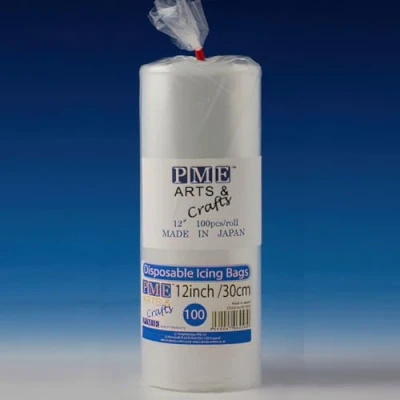 Image of PME IB1023 Disposable Piping Bags, 30 cm (12 Inch), Pack of 100