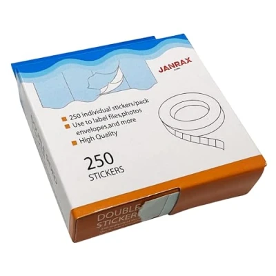 Image of Pack of 250 Janrax Mounting Squares Double Sided Stickers