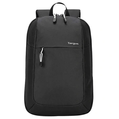 Image of Targus Intellect Essentials Backpack for Lightweight Water Resistant Slim Travel with Padded Back Support, Quick Access Stash Pouch, Protective Sleeve 15.6 Inch Laptop Backpack, Black (TSB966GL)