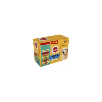 Image of Pedigree Senior Wet Dog Food Vital Protection in Jelly for Dogs, 48 Pouches (48 x 100 g)