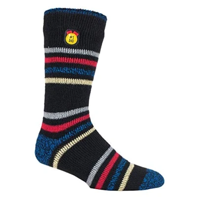 Image of Heat Holders Mens Extra Warm Winter Thermal Socks for Dad &amp; Grandad Black Size UK 6 11