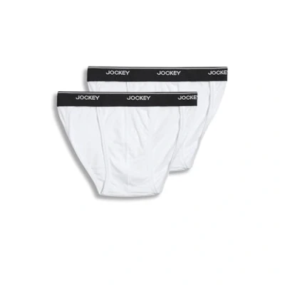 Image of Jockey Men&#039;s Underwear Elance String Bikini 2 Pack, white, XL