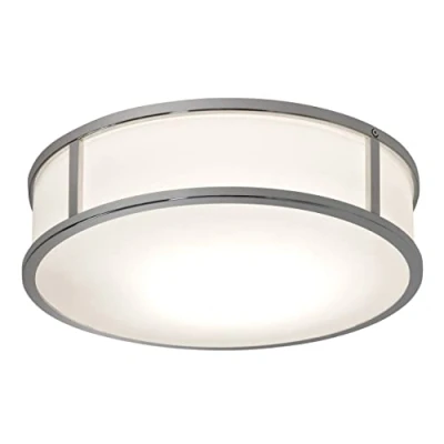 Image of Mashiko Bathroom Ceiling Light Polished Chrome IP44, E27