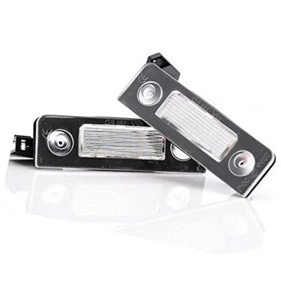 Image of BOOMBOOST 2pcs Car LED License Plate Lights 12V SMD3528 Number Lamp Canbus Bulb Kit Compatible for Skoda Octavia 1Z Roomster 5J