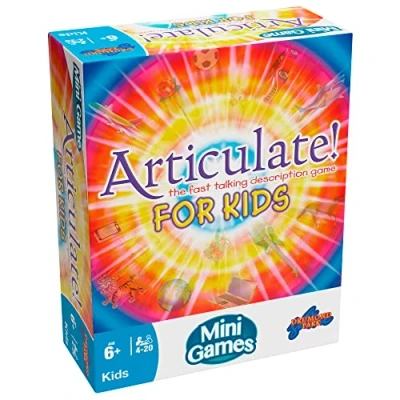Image of Drumond Park Articulate for Kids Mini Board Game, Travel Games Kids, Compact Version of the Fast Talking Description Family Suitable Boys and Girls from 6+ Years