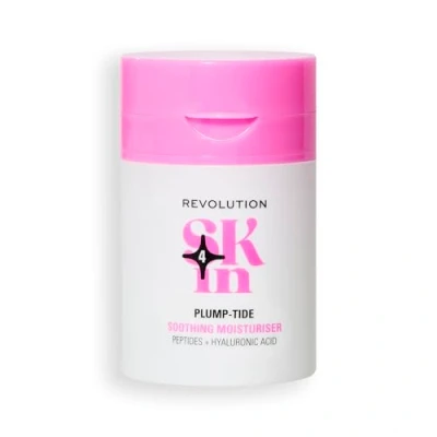 Image of Revolution SKin, Plump Tide Soothing Moisturiser, Calming Face Cream With Peptides &amp; Hyaluronic Acid, Vegan Cruelty Free, 50ml