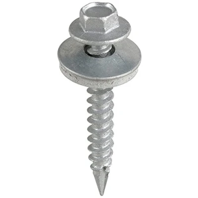 Image of TIMco DS60W16B Hex Double Slash Timber Screw 6.3 x 60 and M16 Washers Silver Ruspert (Box of 100)
