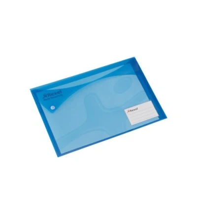 Image of Rexel Carry Folders Xtra Landscape Extra Back Pocket and Card Holder A4 Blue Ref 2101160 [Pack of 5]