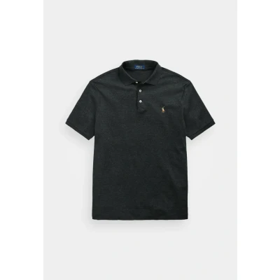 Image of Polo Ralph Lauren Custom SLIM FIT MESH Shirt shirt, Men&#039;s, Size: Medium, Black marl heather