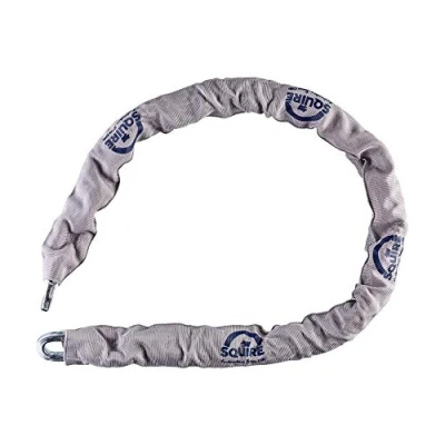 Image of Henry Squire Y Hardened Steel Security Chain with Grey Sleeve, 1200 mm (Length) x 10 Link (Diameter), Blue
