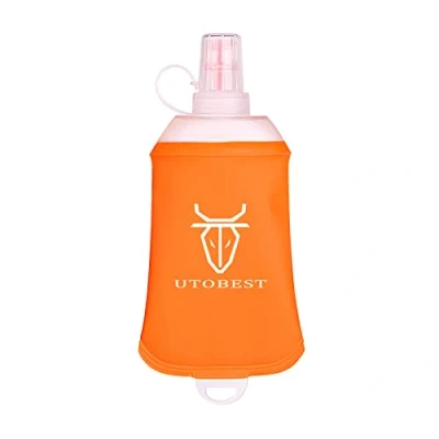 Image of UTOBEST Soft Flask Running Water Bottle Collapsible for Trail Hydration Pack Hiking Cycling Climbing 200ML
