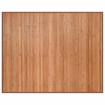 Image of vidaXL Bamboo Floor Mat 80x100 cm Modern Rectangular Natural Area Rug/Carpet Runner with Anti Slip Backing for Hallway/Living Room