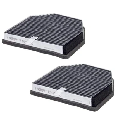 Image of 2308300418, A2308300418 Pollen Filter HENGST E1919LC 2 Activated Carbon 223mm 203mm 40mm MERCEDES BENZ: SL Convertible, Convertible