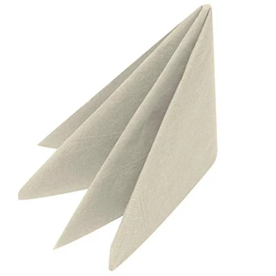 Image of Swantex Devon Cream Napkins 33cm 2ply Pack of 100 Disposable Napkins, Party Paper Dinner