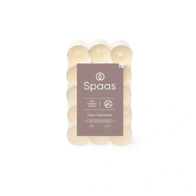 Image of Spaas 30 Anti Tobacco Tealights, ± 4.5 Hours, Ivory, d 39 mm x h 16