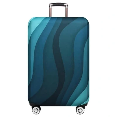 Image of Printed Design Travel Trolley Case Cover Protector Washable Suitcase Luggage Storage Covers for 18 32 Inch (green, XL 29&quot; 32&quot; inches case)