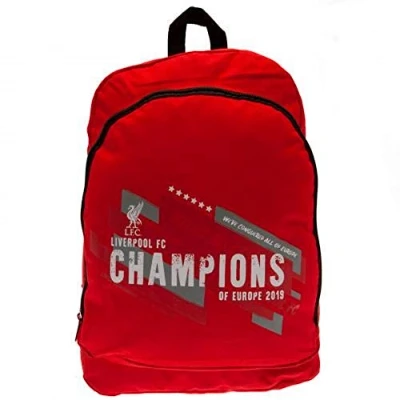 Image of Liverpool Fc Champions of Europe Backpack Rucksack Gym Sports Holdal
